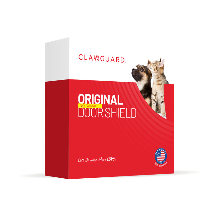 CLAWGUARD Door and Door Frame Scratch Shield Installation Pet Door